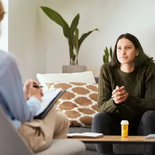 Woman in Counseling Session 
