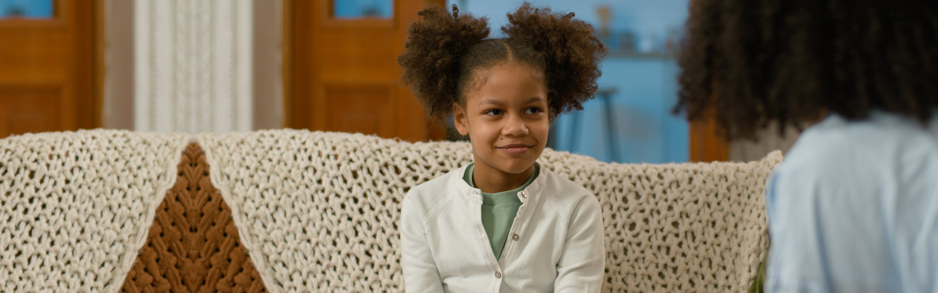 Young Girl Smiles During Session